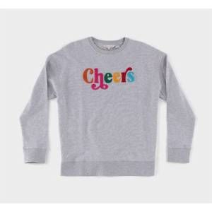 NEW SHIRALEAH women's cheers sweatshirt in grey